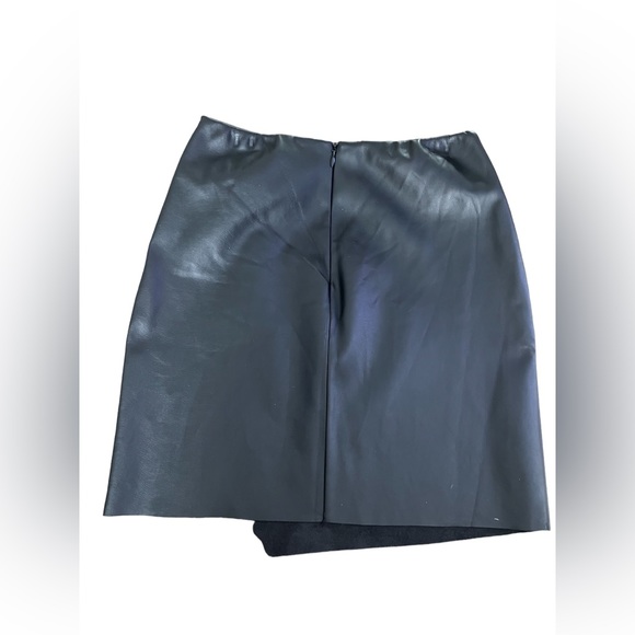 New With Tags! Aqua- Faux Leather Skirt- size S - Picture 2 of 5